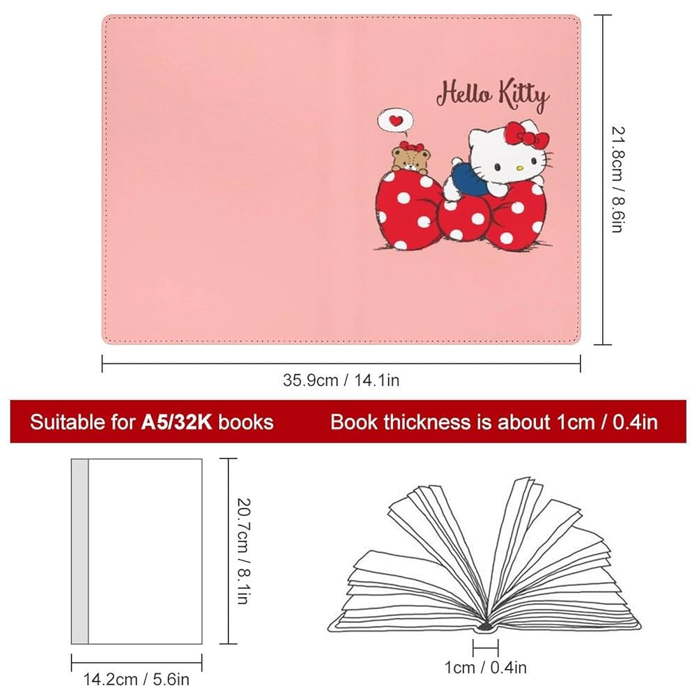 希少 ハローキティ 手帳 レザー風 カバー 1997年 キティ 刺繍 レトロ Amazon | ハローキティ ノートカバー 20.7×14.2×1cmサイズ PU