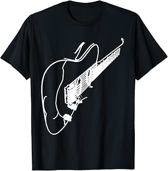 Amazon.com: Electric Guitar T-Shirt T-Shirt : Clothing