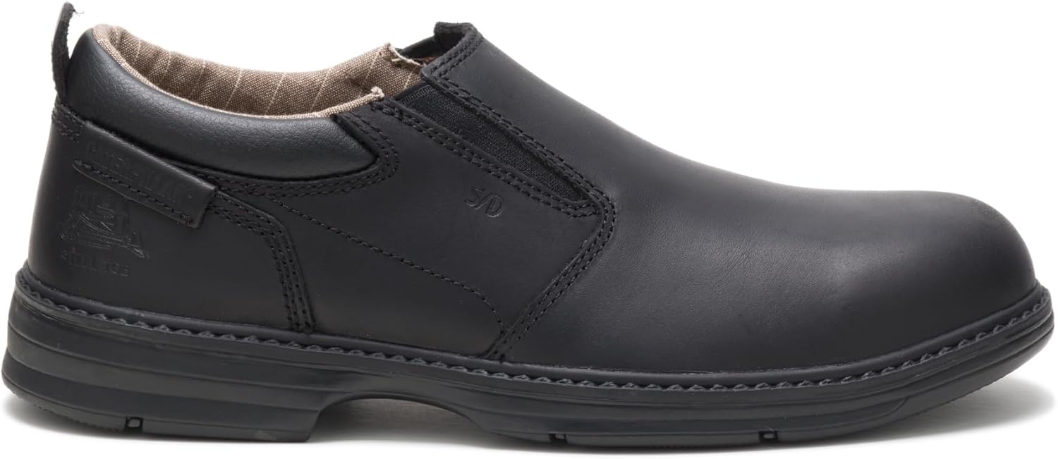 Cat Footwear Men's Conclude Steel Toe Work Shoe Construction, Black, 14