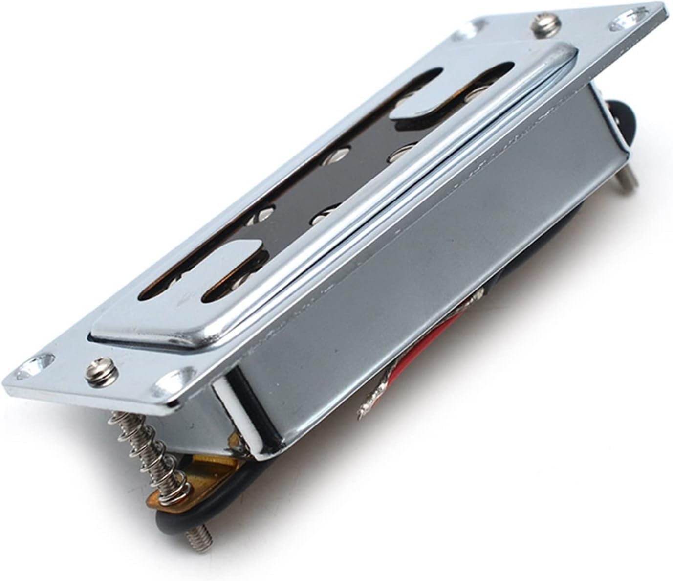 Mikrogitara akustyczna, mini styl dwuliniowy 8 otworów basowy elektryczny Humbucker pickup szyi i mostek pickup zestaw do gitary elektrycznej części zamienne(02)