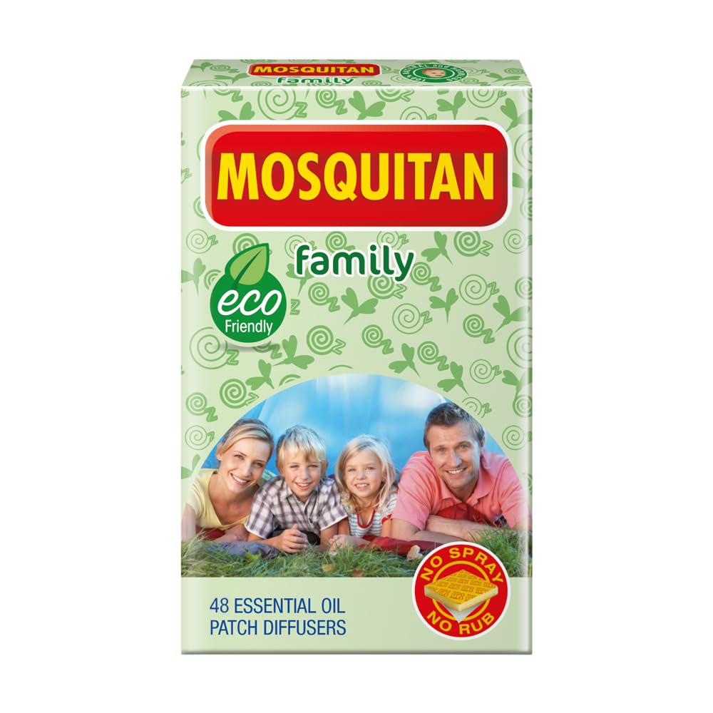 Mosquitan Natural Family Mosquito Patches, 48 | Essential Oil, Deet-Free