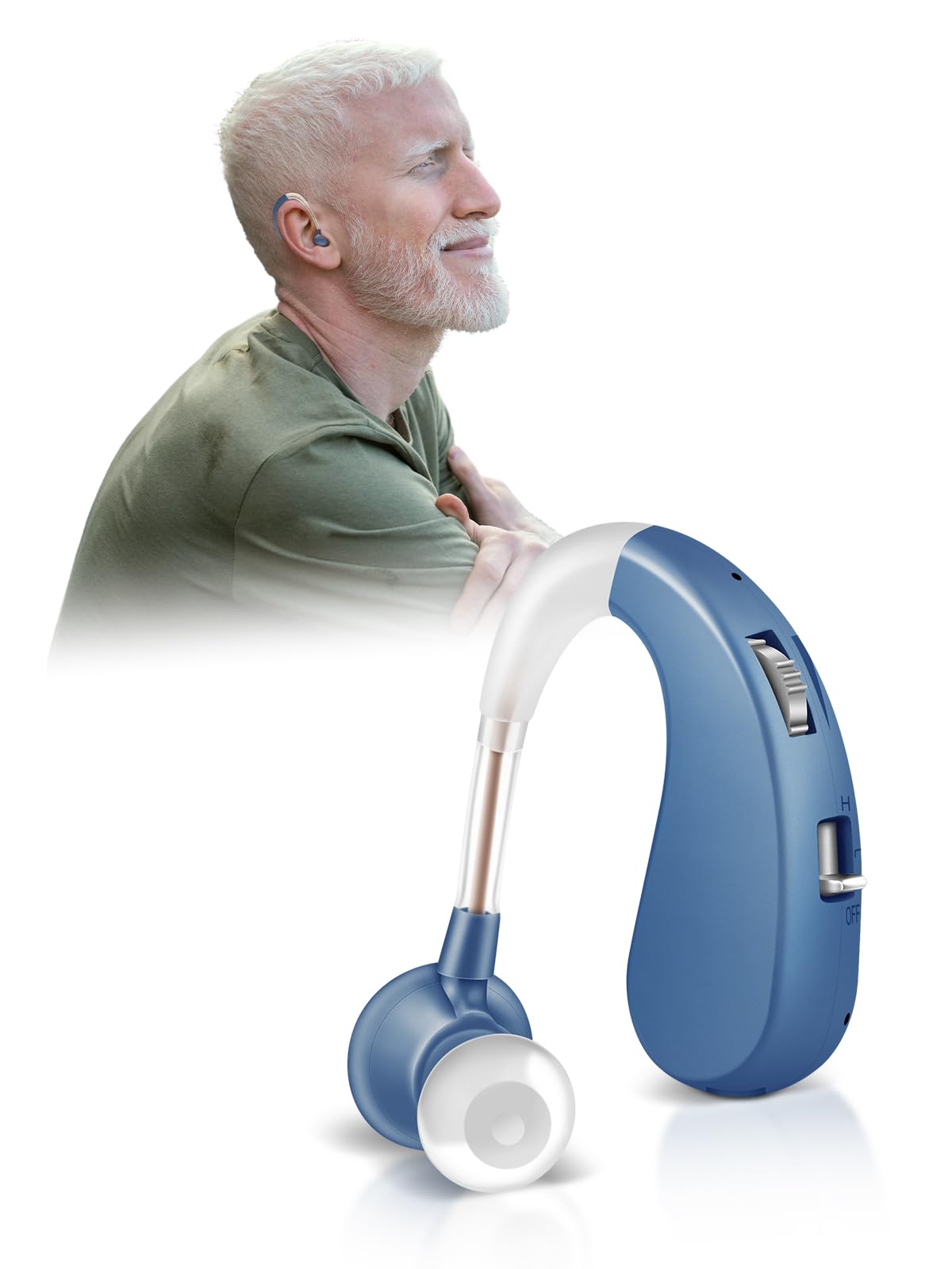 Doble Modo de Carga Rápida USB, 40 Horas de Autonomía Ultra Larga, Dile Adiós a la ansiedad de la batería. (Azul)