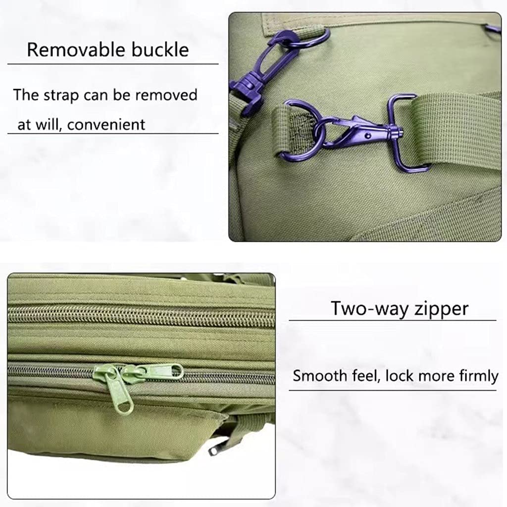 Estuche Blando para Rifle de 85 cm de Largo, Bolsa táctica para Armas con Correa para el Hombro, 3 Bolsas, Bolsa de Nailon Impermeable para Armas de Caza, Funda para Escopeta Airso