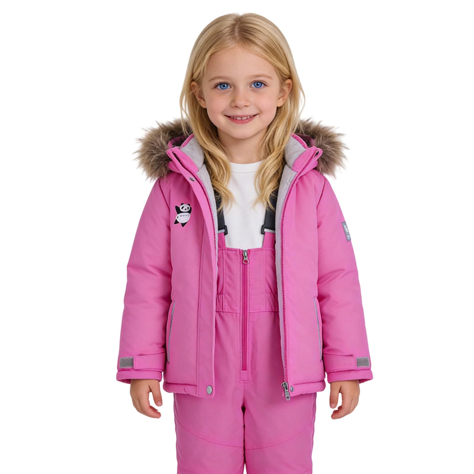 Combinaison de neige pour enfant, coupe-vent, isolée, veste de ski d'hiver, pantalon, tenue pour garçons et filles, activités de plein air par temps froid