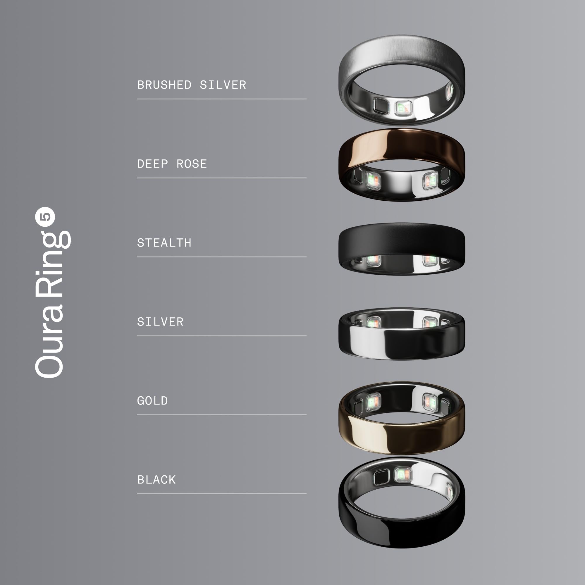 Oura Ring 5 Silver – Größe 9 – Finde Deine Ringgröße