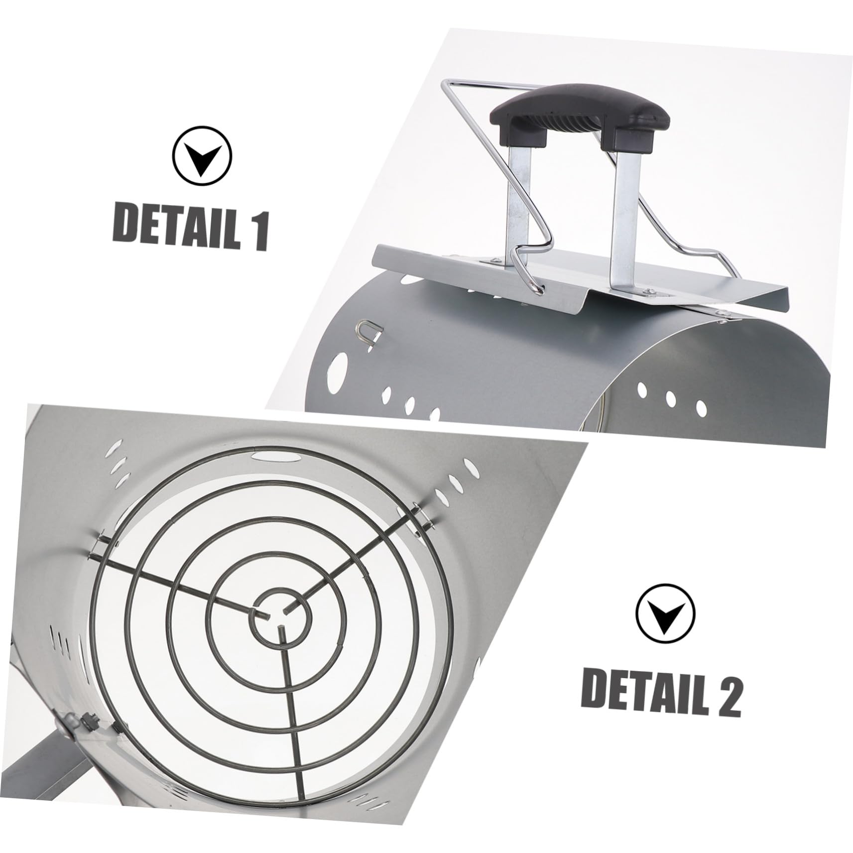 BESTonZON Barbecue Accessori Barbecue Esterno in Secchio Accendifuoco Galvanizzato per Festa Estiva Eccellente Circolazione d'Aria e Nessun Sapore Residuo di Liquido Accendifuoco
