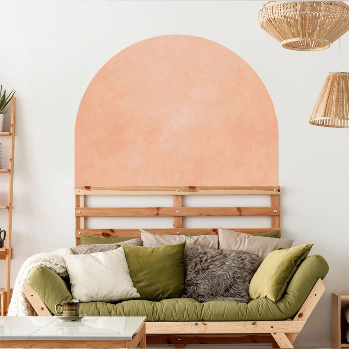 MAGICLULU Calcomanía de Pared Geométrica Adhesiva Moderna Diseño Artístico, Adhesivo Fuerte para Decoración de Pared del Hogar, Apta para Dormitorios y Salas de Estar, Decoración Mural,