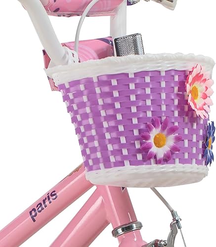 Miniatura 9 de JOYSTAR Paris & Rome Kids Bike for Boys and Girls 3-9 Years Old, 14 16 18 Inch Kids Bike with Training Wheels, Basket or Water Bottle and Handbrake,