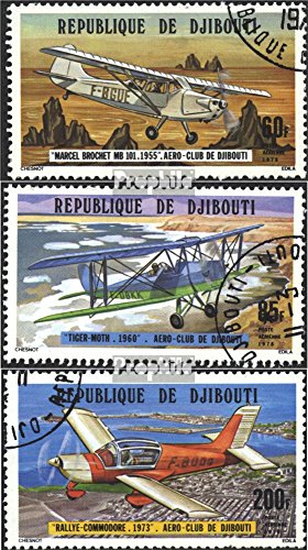 Prophila Collection Gibuti 209-211 (Completa Edizione) 1978 Aero-Club di Gibuti (Francobolli per i Collezionisti) Aviazione