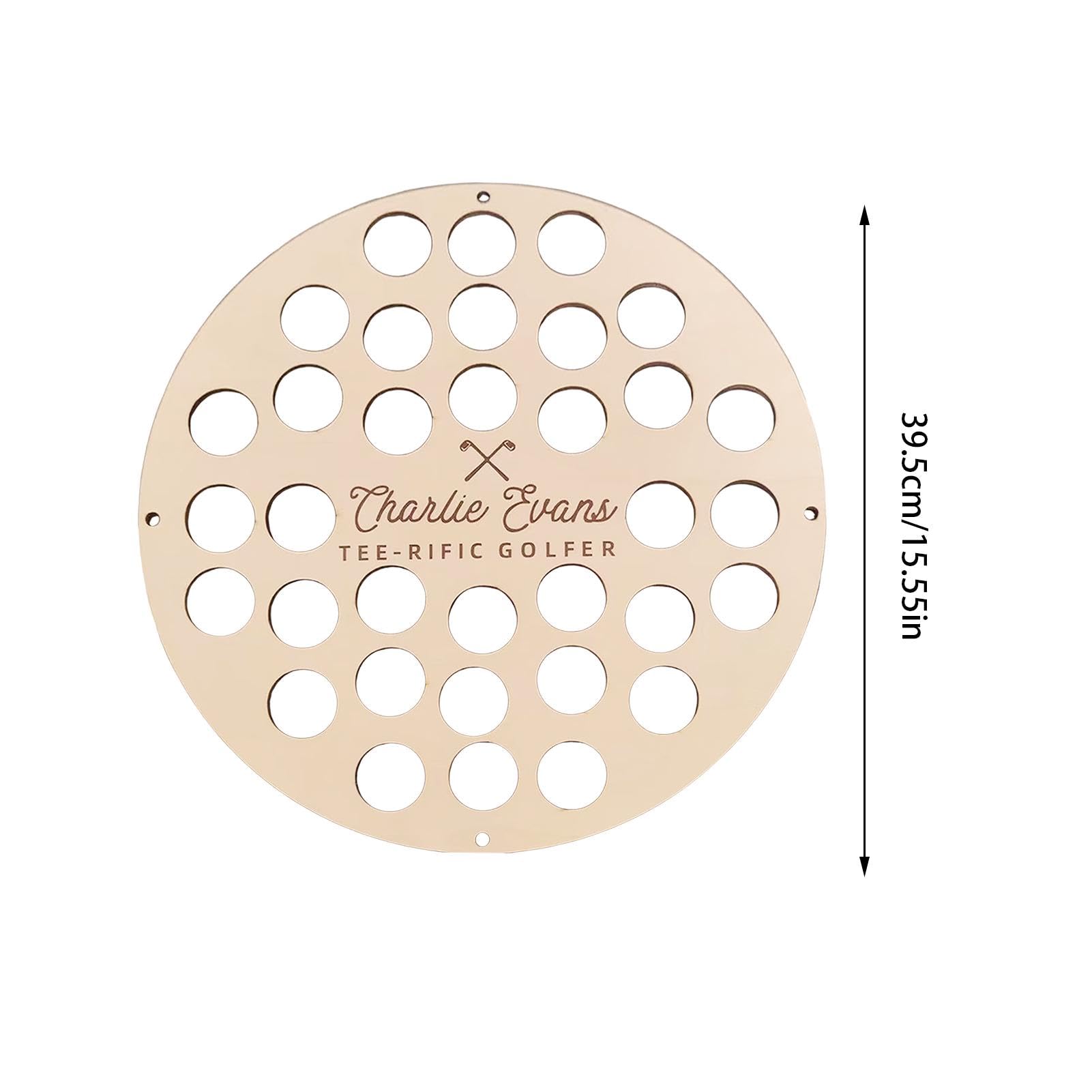 Support mural pour balles de golf, présentoir de balles de golf, support de balle de golf pour le mur, mallette de collection décorative en bois, organisateur de rangement rond pour balles de golf
