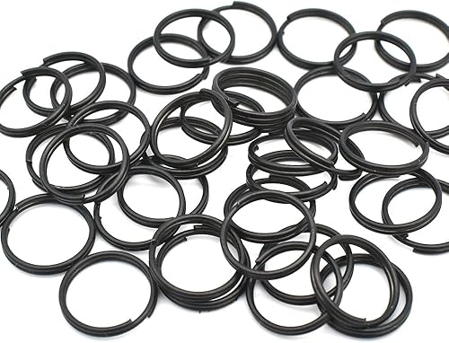 200 llaveros pequeños divididos de 0.472 pulgadas, llaveros de metal, anillos planos para el hogar, automóvil, oficina, llaves, accesorios,