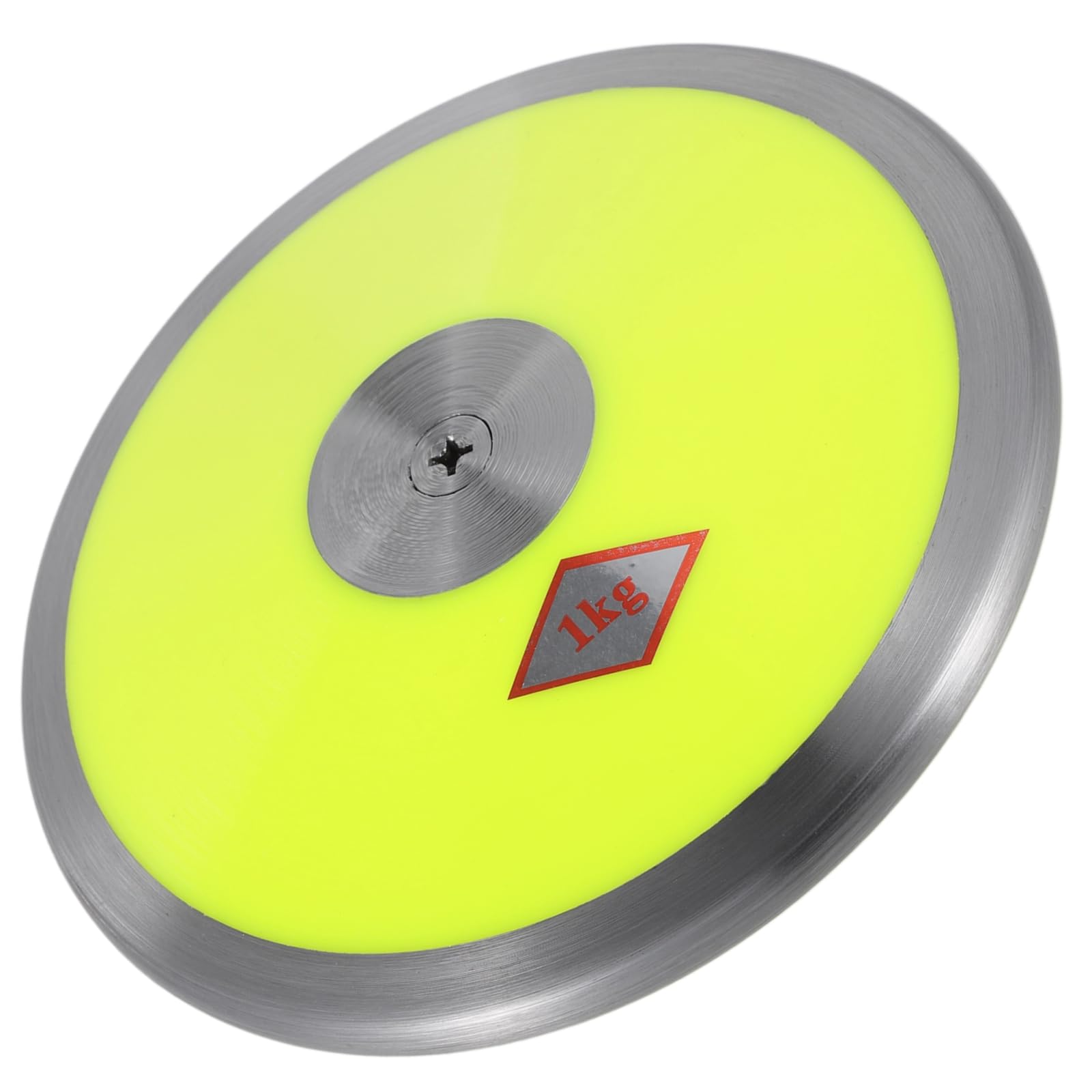 1 kg Sportdiskus Nylon Diskus mit Stahlrand und Mitte 1,0 kg Übungsdiskus Trainingsscheibe für Männer und Frauen Outdoor Wurfscheibe für Anfänger und Profis