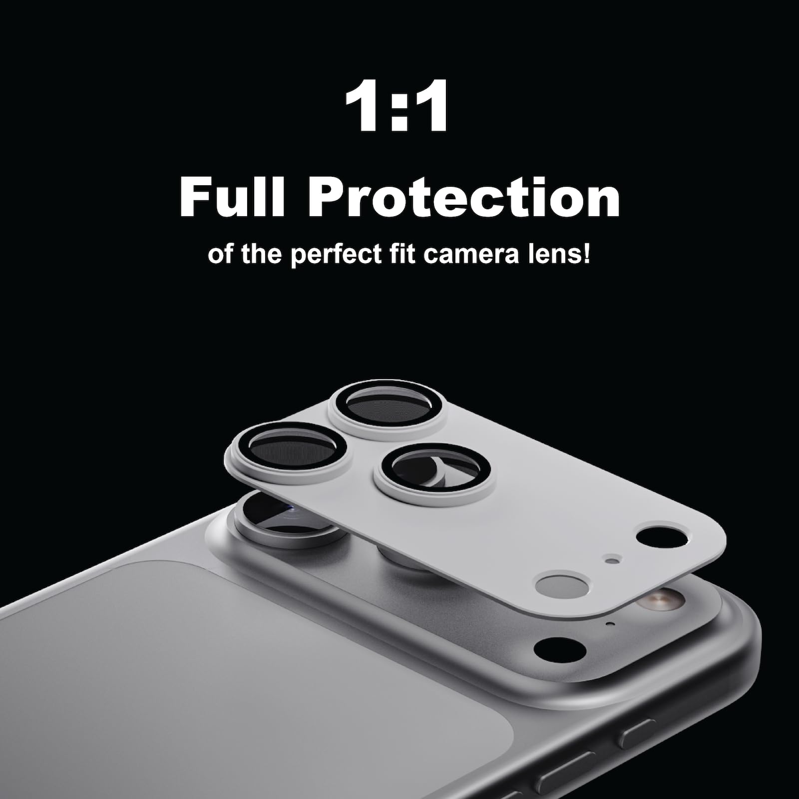 Protezione per obiettivo fotocamera iPhone 17 Pro (bianco, iPhone17 PRO)