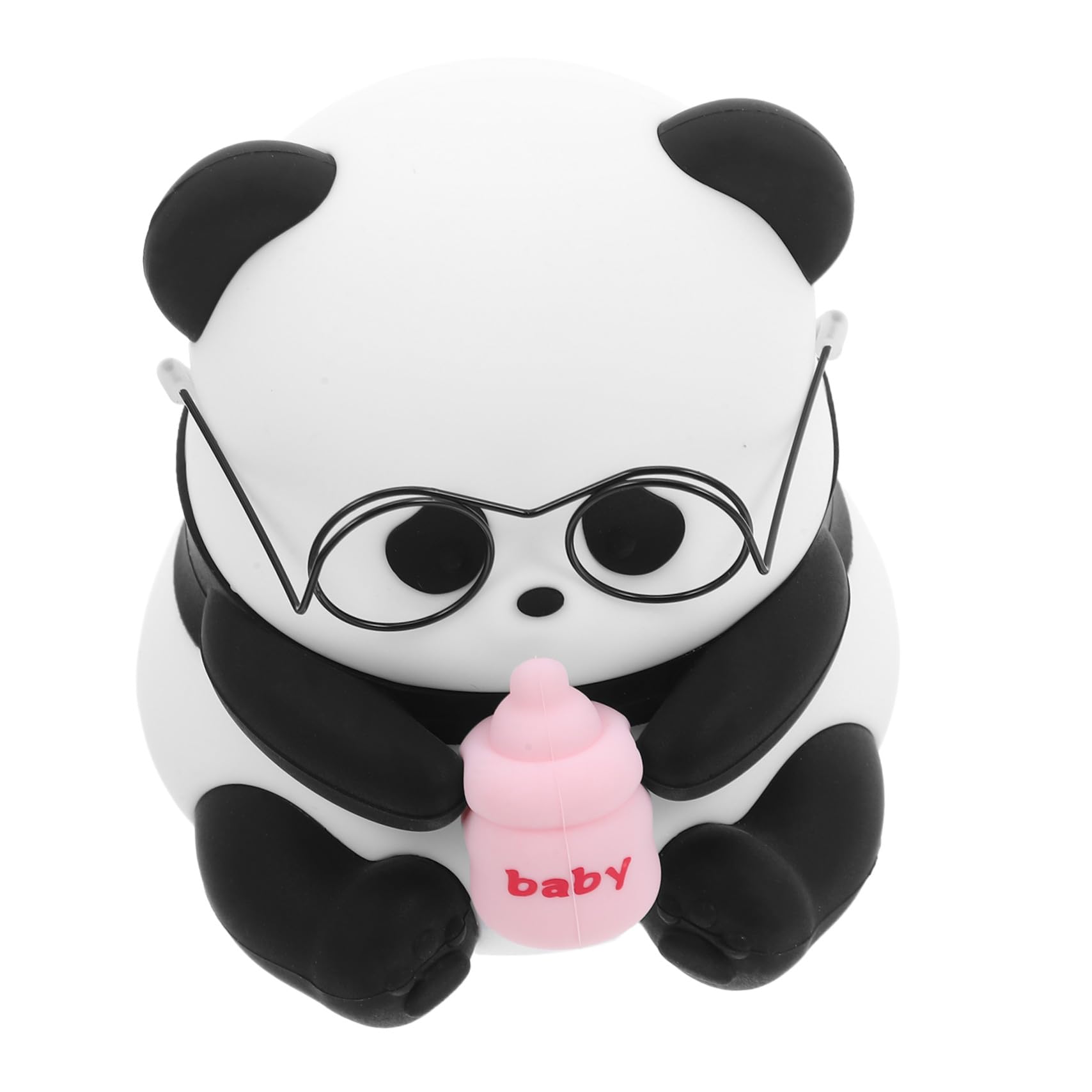 Veemoon Luz De Noche De Panda Acariciando Lámpara De Silicona Para Dormitorio Infantil Luz De Noche Creativa Para Mesita De Lámpara Led De Color Cambiante Para Cabecera De Habitación Para