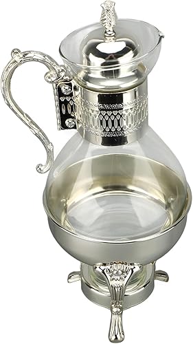 Glass Tea Kettle, Vintage Style Tea Pot Set Teapot Set with Lid and Cup for Home
