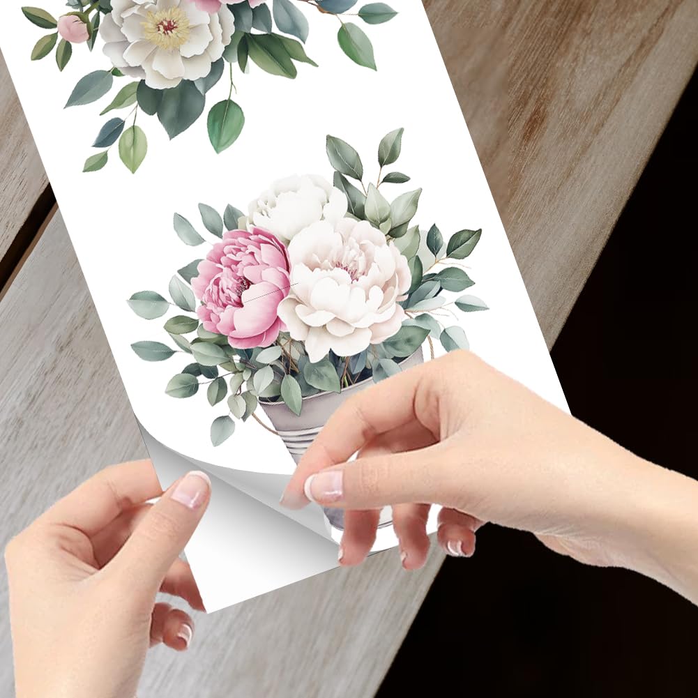 Blattgold Transferaufkleber Set - 4 Farnblätter Zum Aufreiben Für Möbel & Wände