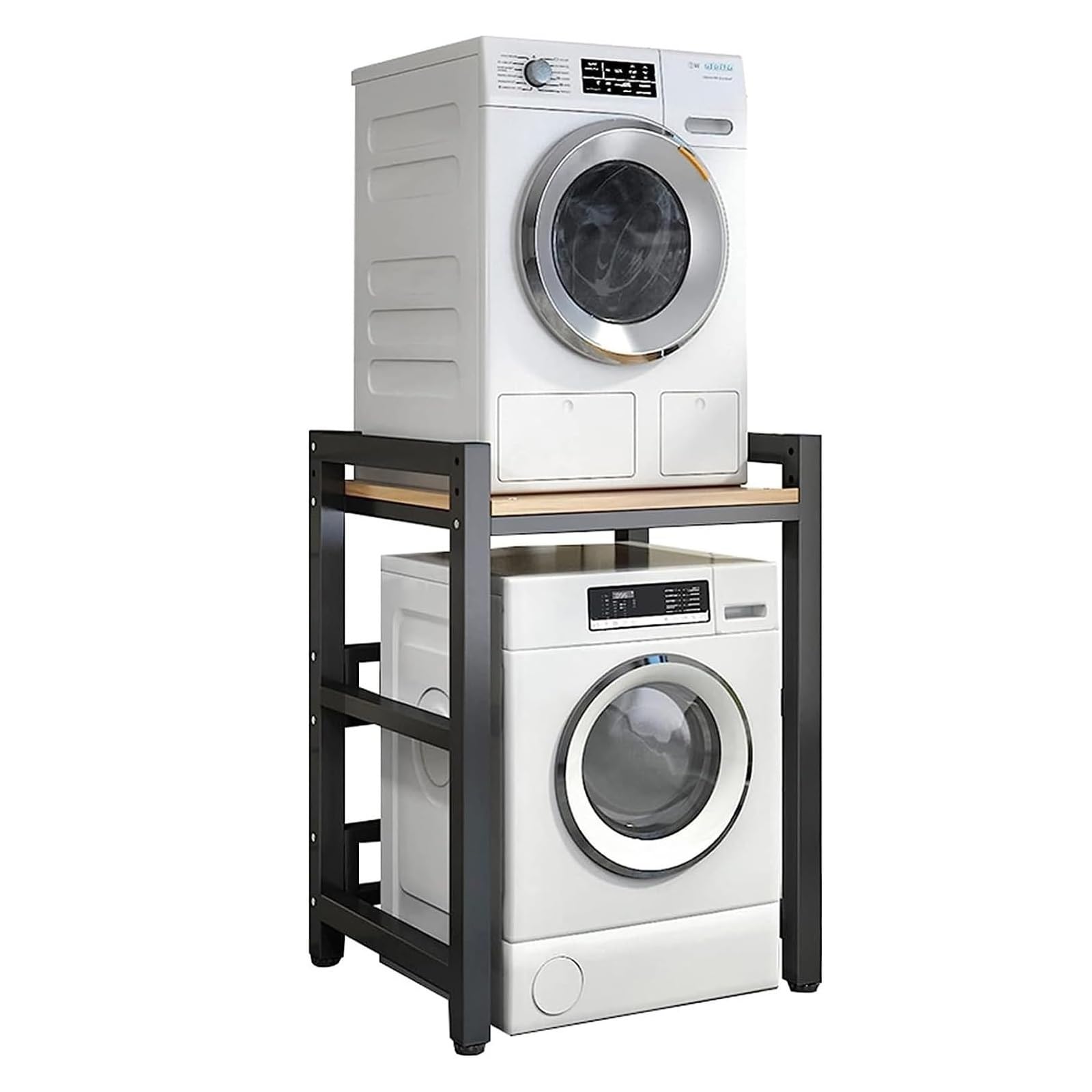 CGCSYZ Dryer Stand Height Adjustable Portable Stacking Kit for Washing Machine Tumble Dryer, Storage Rack Over Washing Machine Storage Unit, 300KG Load Capacity (C)