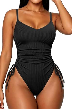 Daci Women's Tummy Control High-Cut One-Piece Swimsuit