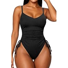Daci Women's Tummy Control One Piece Swimsuit- High Cut Sexy Bathing Suit Ribbed Swimwear 2026