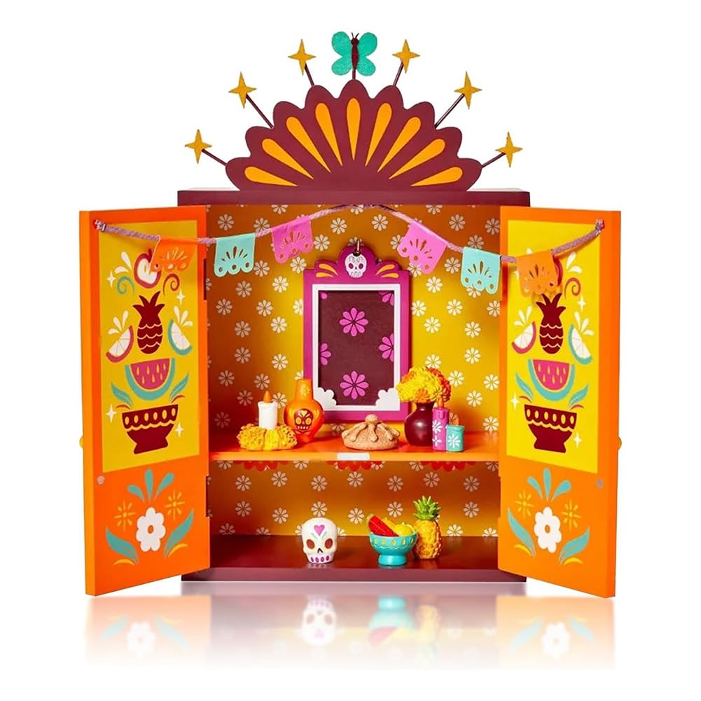 Altar del Día de los Muertos, decoración del hogar, decoración del día de los muertos, marco de fotos de memoria, caja de sombra