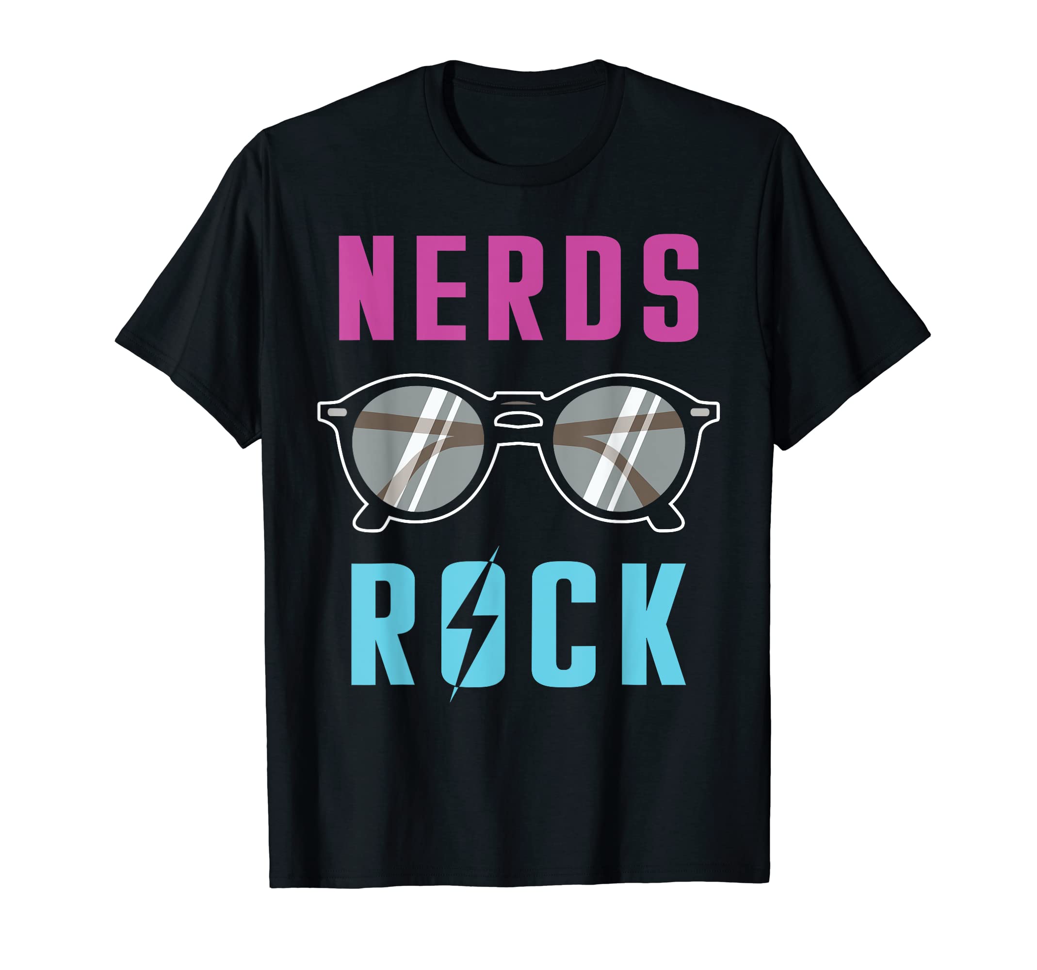 Nerds Are Cool Nerd Rock Glasses Gift Design Idea T-Shirt