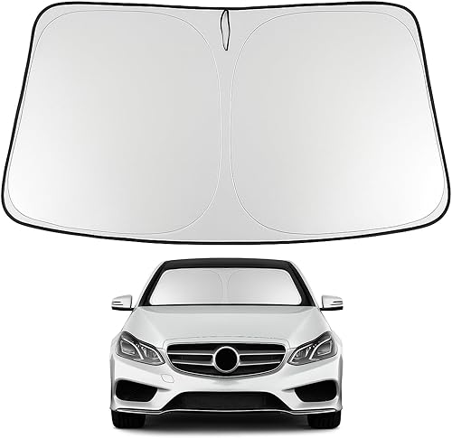 Vista 97 de Proadsy Parasol para parabrisas Sienna Mini Van 2021-2025 2026 de 4 capas plegable frontal protector de parasol bloquea los rayos UV y mantiene