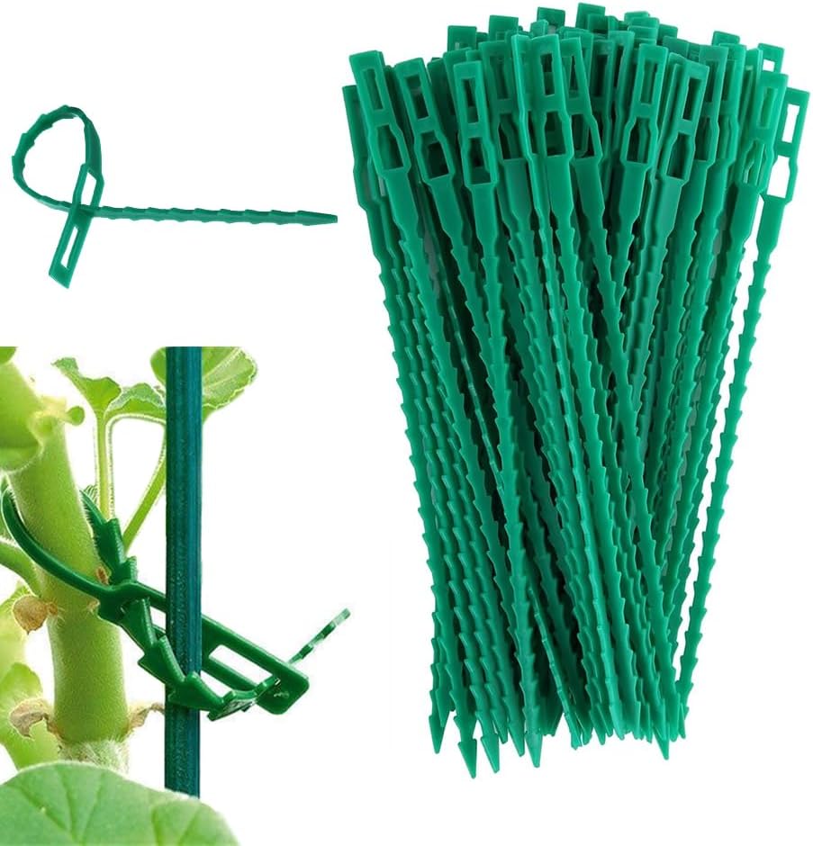 AstonAndia 60 PCS Plant Support for Climbers Plant Support Sticks Plant Climbing Wall Clips Plant Ties Twist Tie Plant Holder Tie for Garden Accessories(17cm)