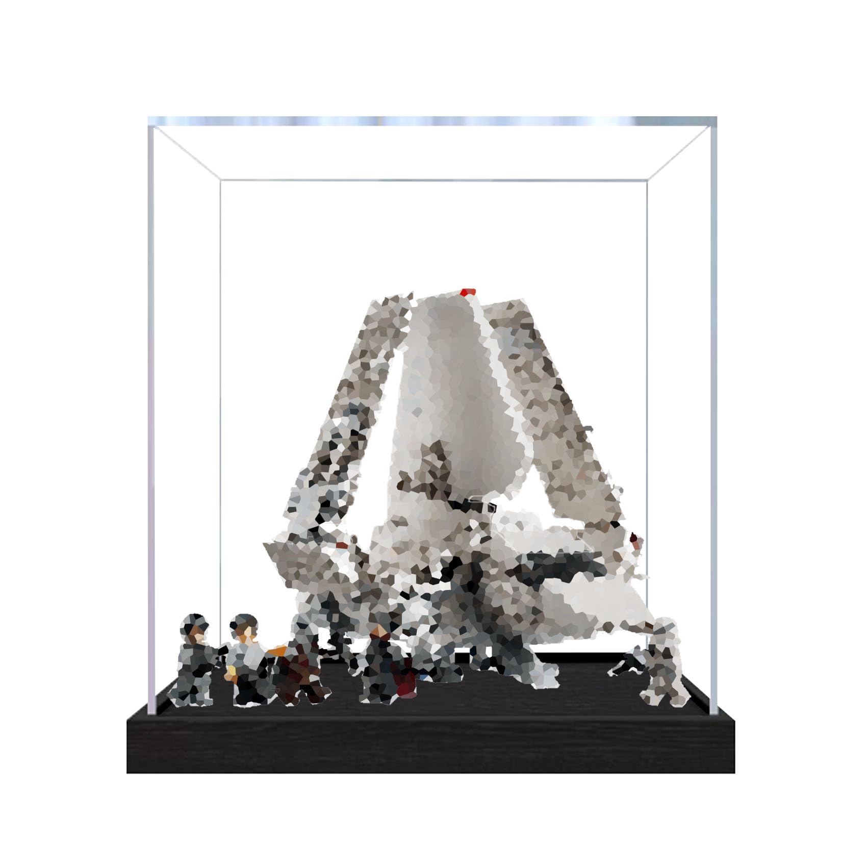Dustproof acrylic Display Case for Le-go 75459 Shuttle Model-display box only (StyleA 2mm)