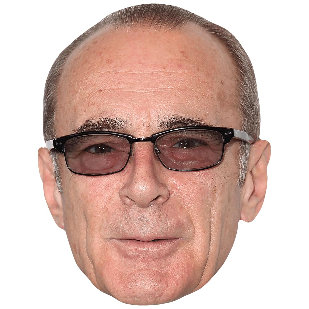 Francis Rossi (Sunglasses) Celebrity Mask, Flat Card Face, Fancy Dress Mask