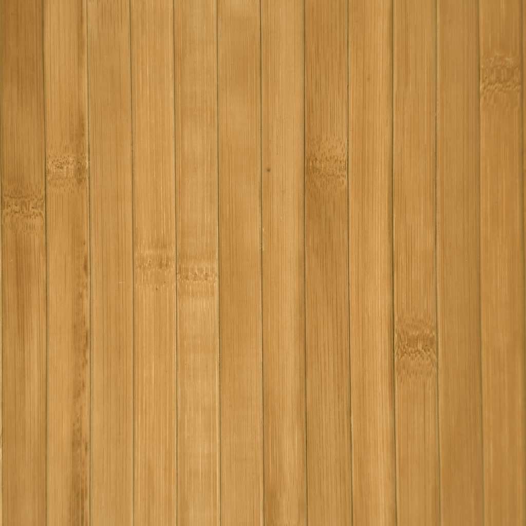 Tapis en bambou 100 x 100 cm, carré avec dessous antidérapant, tapis de sol naturel en bambou pour salon, couloir et chambre à coucher, accessoire d'intérieur naturel