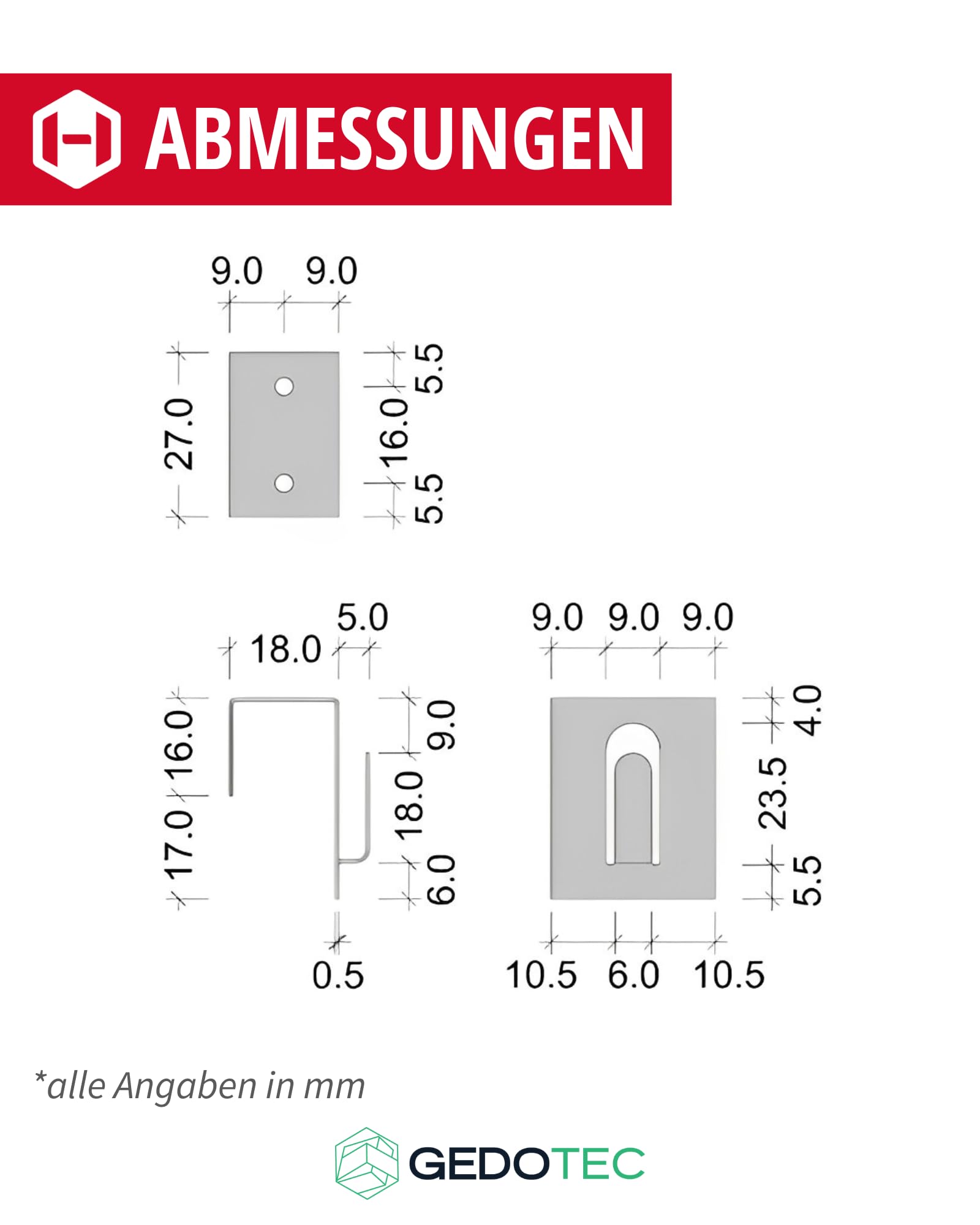 Gedotec Ganchos de ventana blancos | Ganchos de acero | Ganchos decorativos Para colgar en puertas y ventanas de hasta 17 mm | Sin pegar ni taladrar