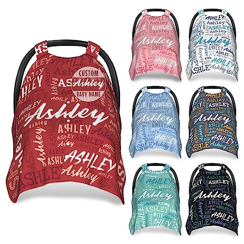 Personalized Red Theme Car Seat Cover