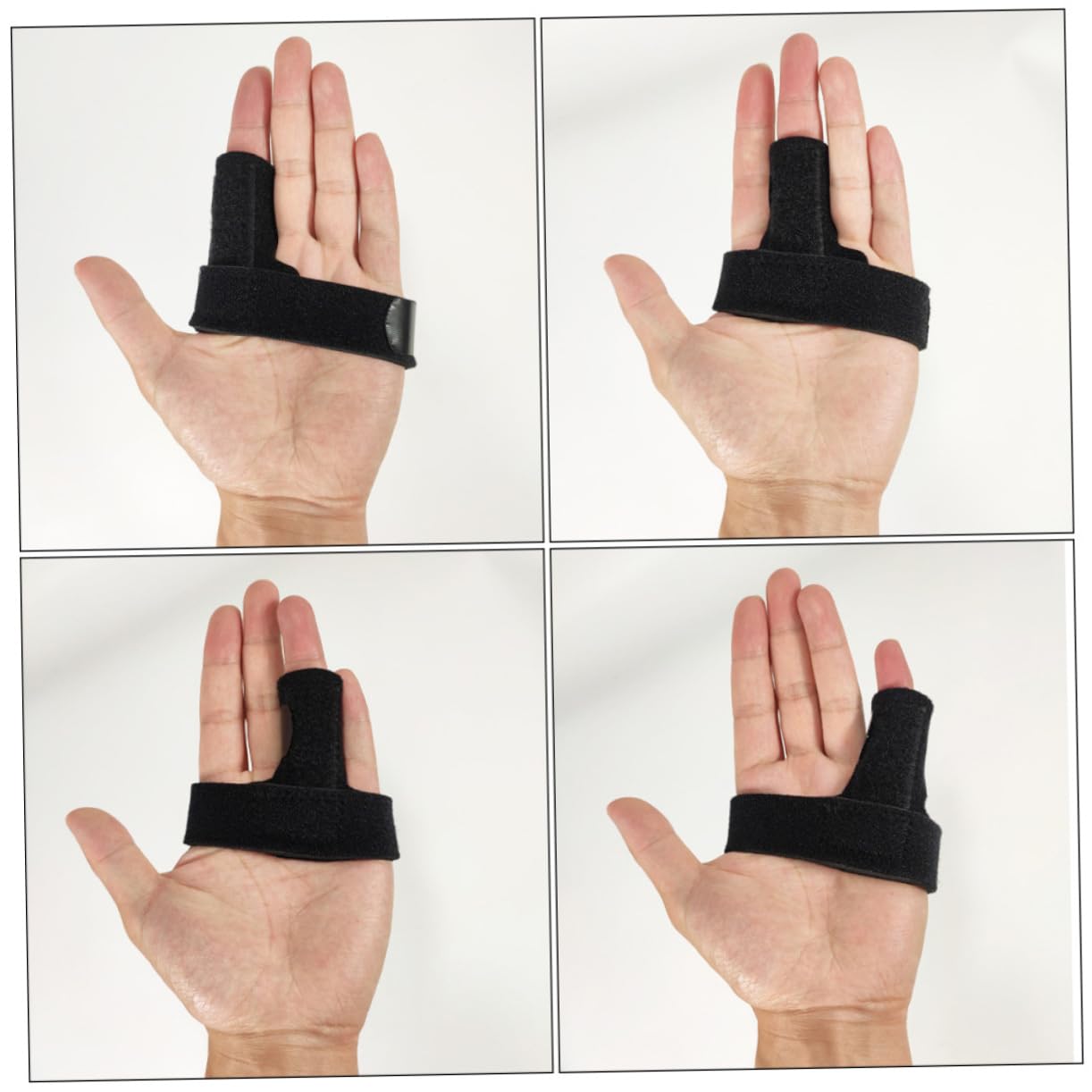 SAFIGLE Portable Finger Protective Brace Finger Splint for Rehabilitation Breathable Support for Injured Comfortable Fit Joint Stabilization