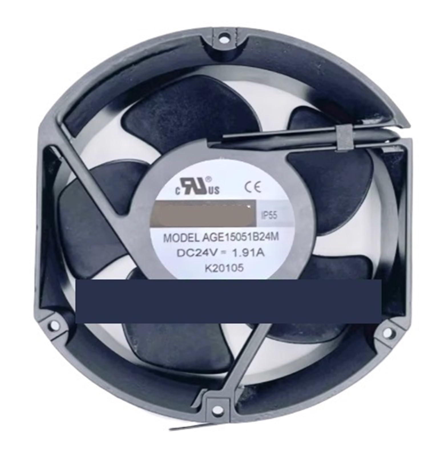 Lzikkgki One Color Age15051b24m Dc 24V 1.91A 172X150x51mm 2-Wire Cooling Fan