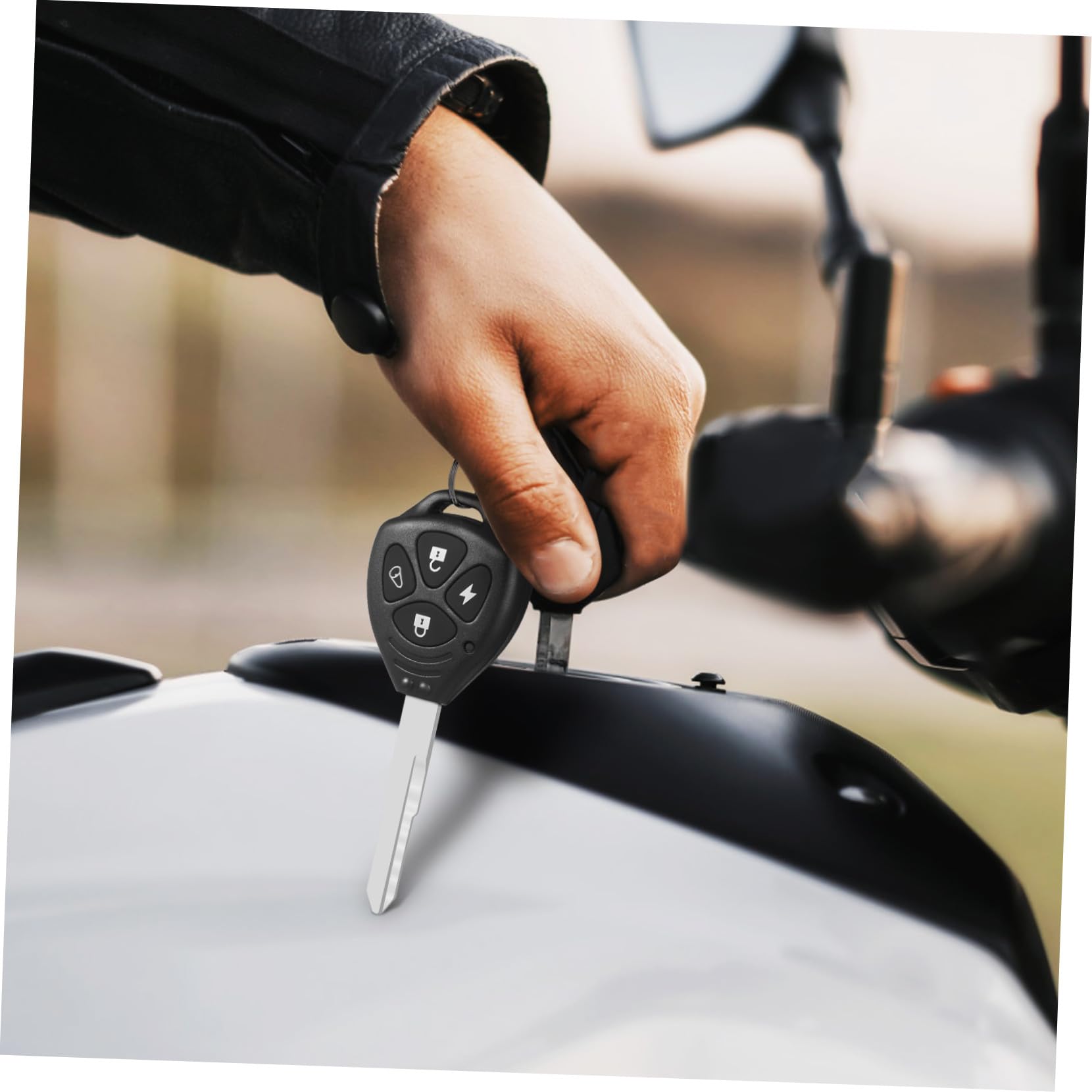 Antifurto Moto 12v con Allarme Remoto 315mhz Abs Nero | Batteria Inclusa e Telecomando, Funzione Multifunzione a Basso Consumo, per Scooter e Motociclette