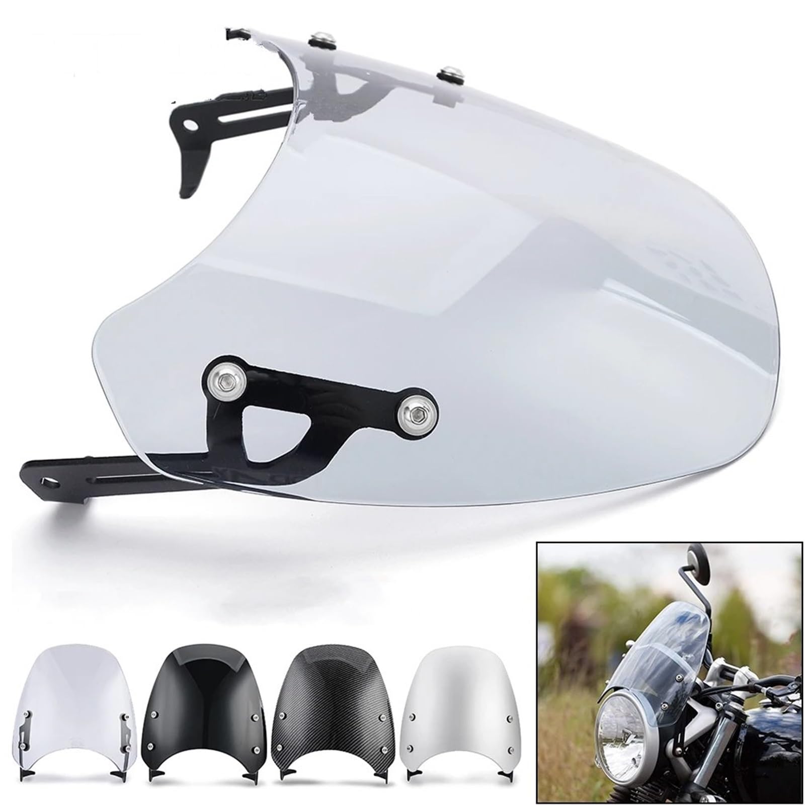 Amazon | バイク用 ウインドスクリーン トライアンフ用 ストリート用