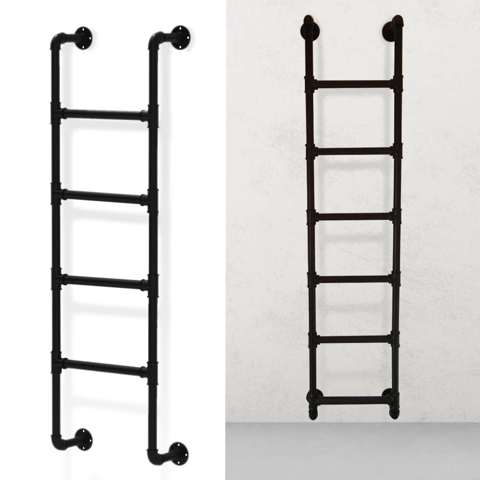 Échelle pour loft et sous-sol gain de place escalier métal 230cm 150kg