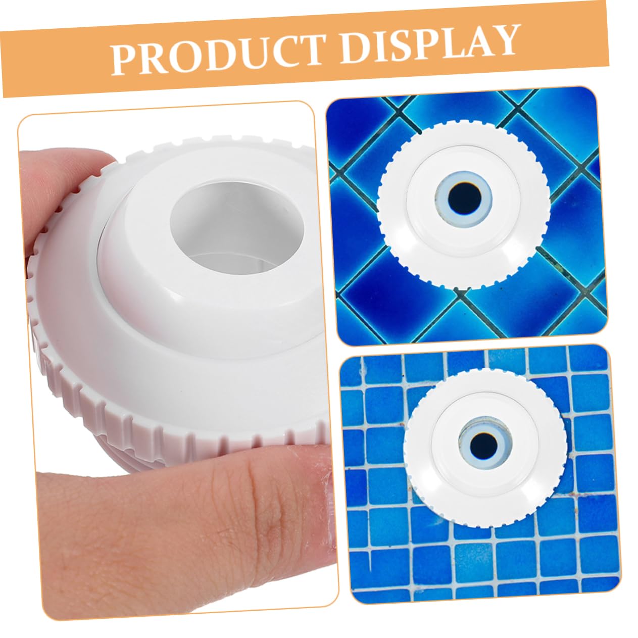 BESPORTBLE Chorros De Masaje para Piscina Jetnozzle Jet Nozzle Fuente Manguera De Piscina Entrada De Flujo De Corriente Ajuste De Flujo De Corriente El Plastico 2 Piezas X 4