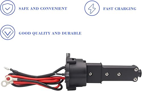 Miniatura 4 de Cargador de CC MAC de 48 V, enchufe Powerwise receptáculo para Yamaha Electric 2011-2017 G29, JR1-H235A-00, JW9-H6181-00