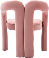 Vista 30 de Tmosi Modernas sillas de comedor de terciopelo tapizadas, con respaldo curvado, cómoda silla auxiliar para cocina, comedor, sala de estar