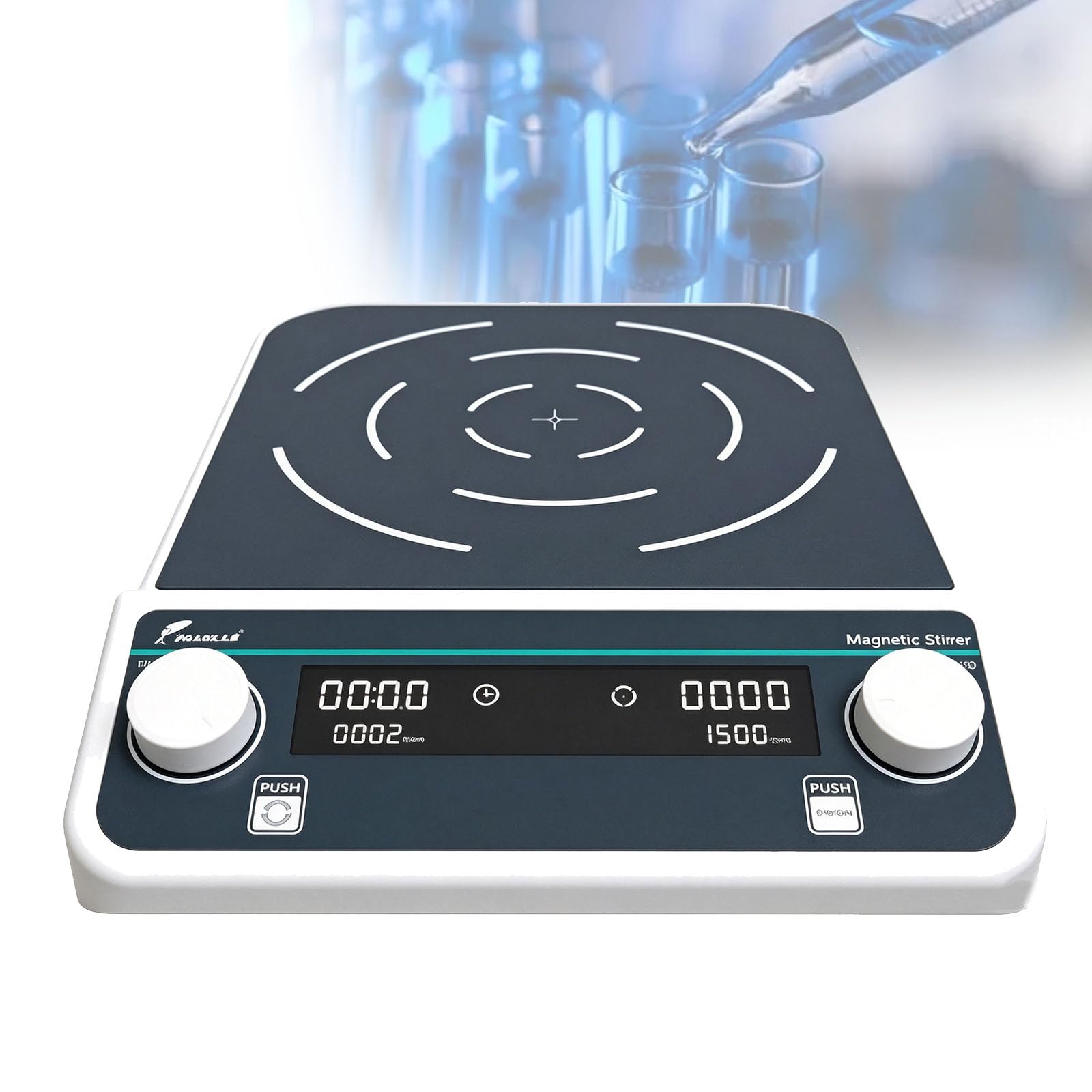 VILA SMO Lcd Digital Magnetic Stirrer, Stirring Mixer For Science Lab, Can Be Reversed, 5l-50l Capacity, 50-1500rpm Speed, For Research & Industrial Labs 50L