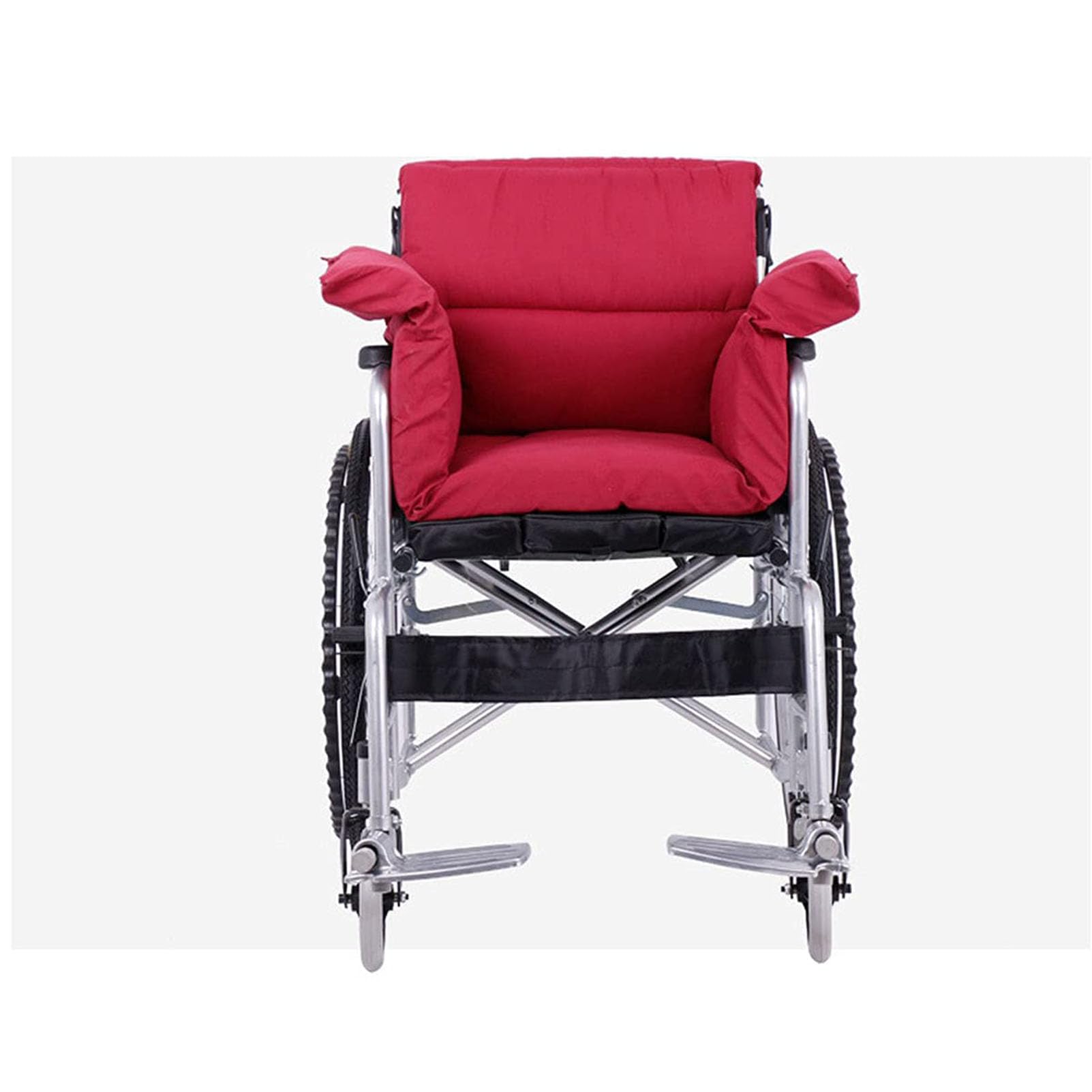 Cojín de Silla de Ruedas, Cojín Reductor de Presión para Silla de Ruedas con Soporte de Espalda, Lavable, Funda para Silla de Ruedas de Poliéster/Algodón, Antiescaras