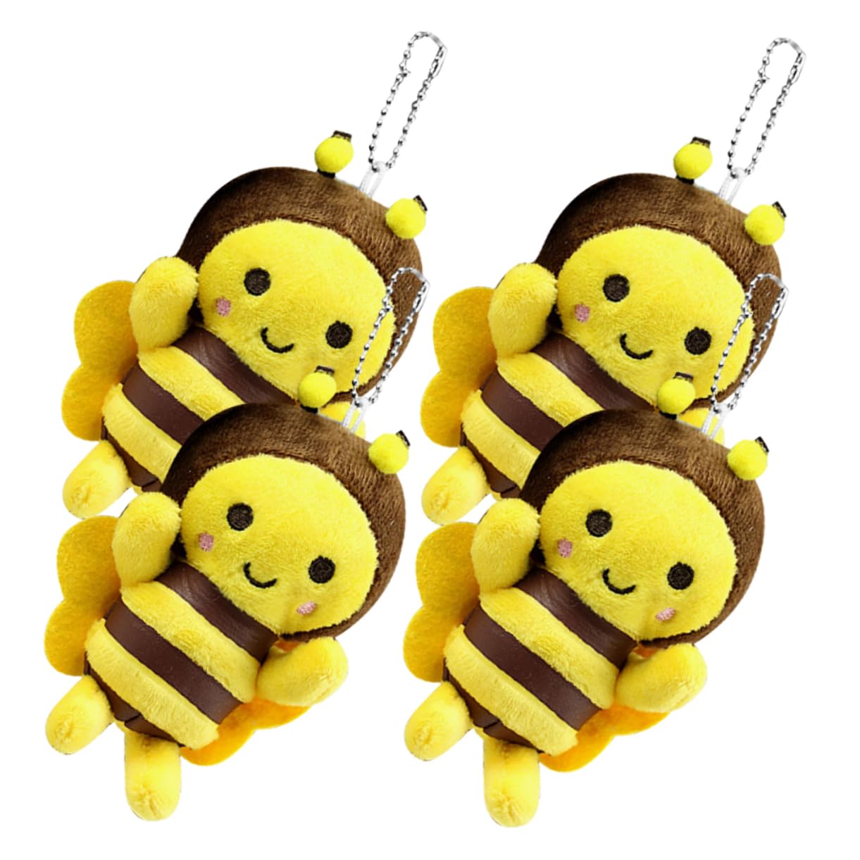 ibasenice 20 Piezas Adornos De Abeja Llaveros De Peluche Mochila Colgante De Abeja Colgantes De Abeja De Peluche Colgantes De Felpa Llaveros DIY Llavero De Abeja Decoración Adorno De Abeja