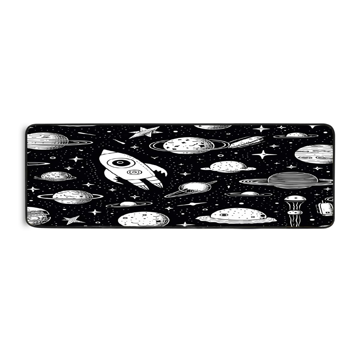 Tapis de cuisine planète 183x61 cm de style abstrait espace pour la maison