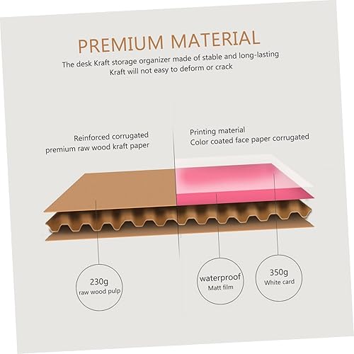 Miniatura 7 de Milisten Caja de archivador de caja, caja de almacenamiento de libros, estantes de archivos para escritorio, organizador de juguetes, cubos de