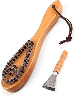 【世界最高峰 高级洋服ブラシ】Snana 毛玉取り けだまとり スーツ 着物お手入れブラシ コート ニット セーター 天然木 天然豚毛 毛玉除去 毛だま取り 毛玉予防 専用クリーナー付き