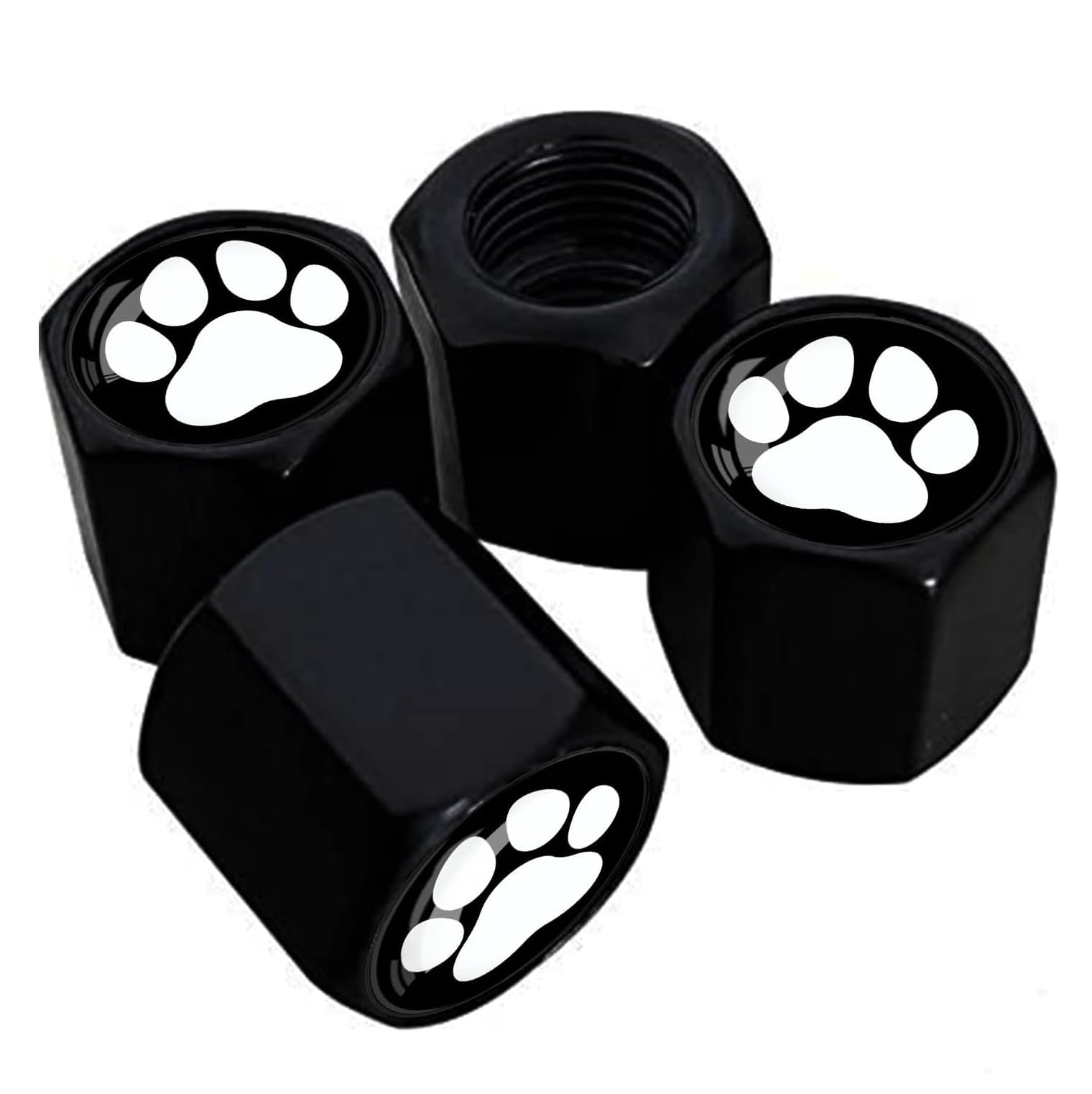 Lot De 4 Bouchons De Valve Universal En Forme De Ring