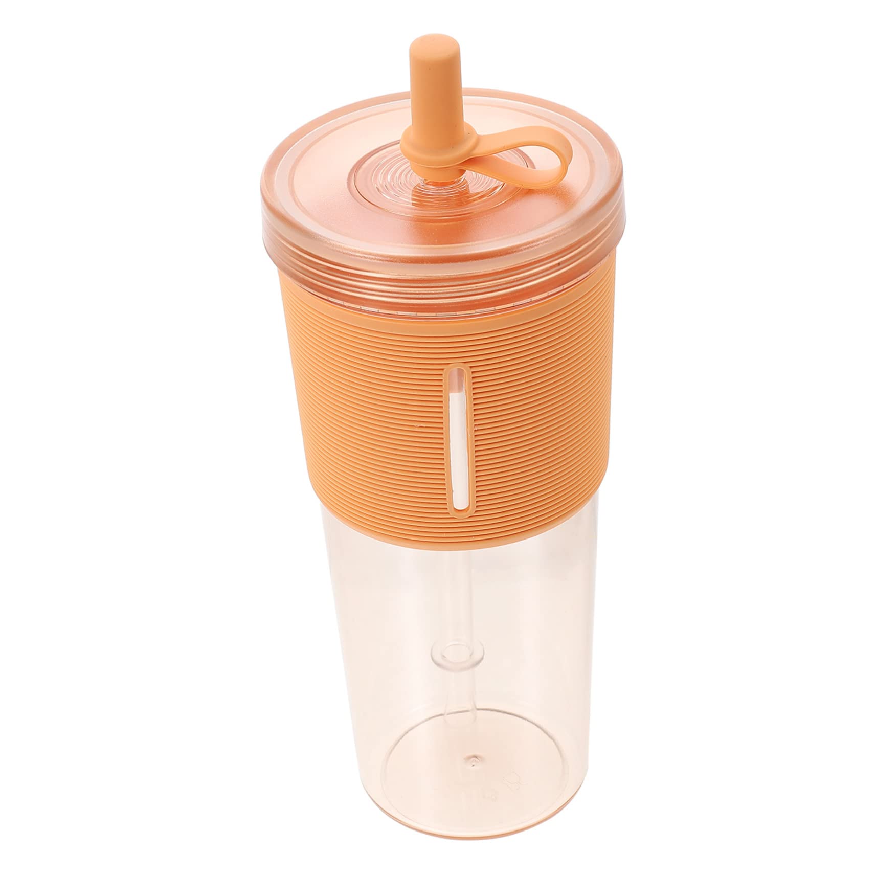 FOYTOKI Large Capacity Portable Water Cup Straw Leakproof Plastic Water Bottle for Outdoor Use for Juices Fruit Teas and Teas