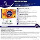 CraftVatika Chocolates with Evil Eye Rakhi for Brother Bhabhi Kids, Rakhi Set of 3 for Bhaiya Bhabhi Kids, Evil Eye Lumba, Rakhi Chocolates Gift Rakhi with Gift Hamper (Type-1) 200 gram gallery image