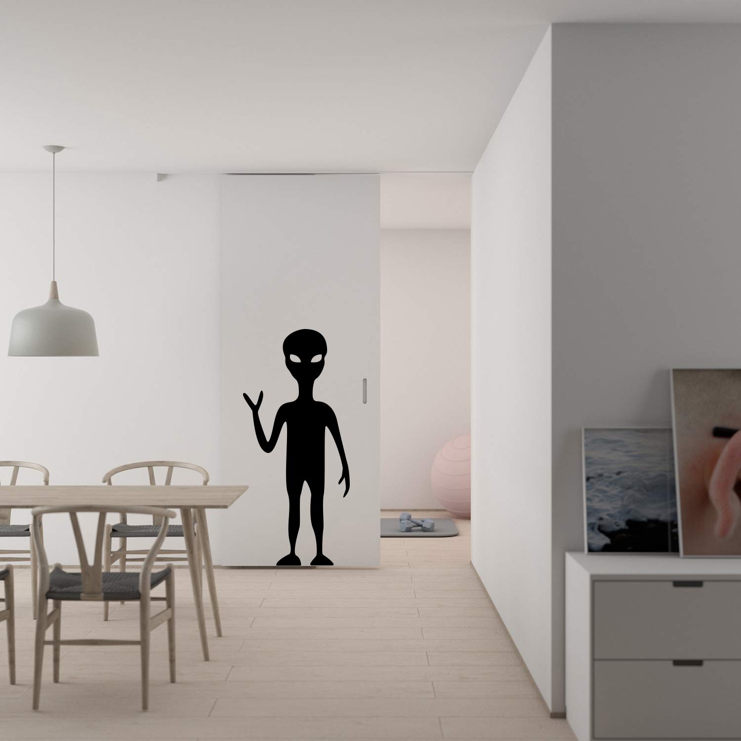 Amazon.com: Vinyl Wall Art Decal - Tall Alien - 48
